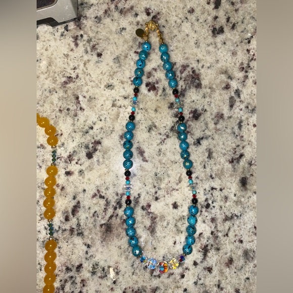 Bundle Of Two Handmade Swarovski Crystals Beaded Necklaces From Austria - Picture 5 of 5